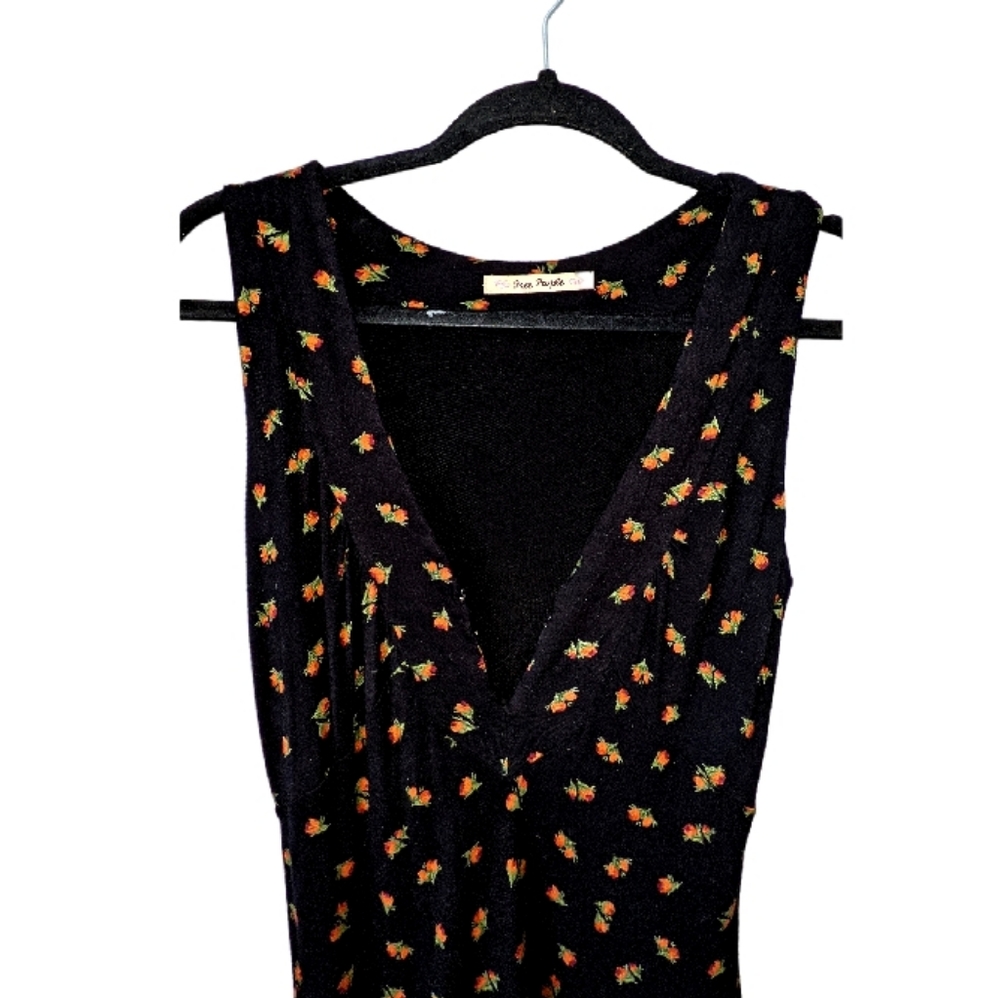 90s Floral Midi Dress